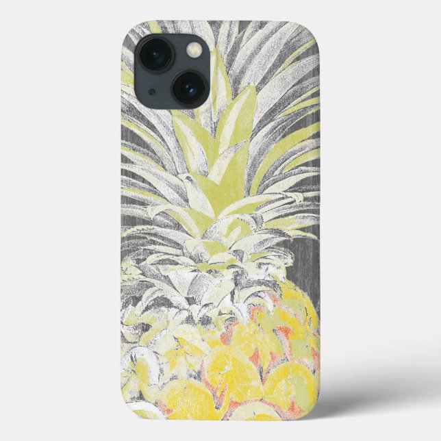 Funda De Case-Mate Para iPhone Pinneapple amarillo tropical (Reverso)