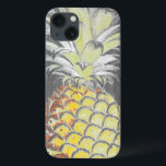 Funda Para iPhone 13 Pinneapple amarillo tropical en gris<br><div class="desc">Piña tropical amarilla en gris.Artista: Id. de imagen de Studio W.: 149438D.</div>