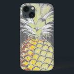 Funda Para iPhone 13 Pinneapple amarillo tropical en gris<br><div class="desc">Piña tropical amarilla en gris.Artista: Id. de imagen de Studio W.: 149438D.</div>