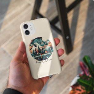Funda Para iPhone 11 Pinos y montañas, personalizable