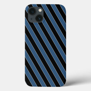 Funda Para iPhone 13 Pinstripes diagonales azules