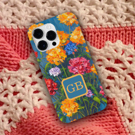 Funda Para iPhone 14 Pro Max De Case-Mate Pintado de aceite de buquet de flor de color rosa 