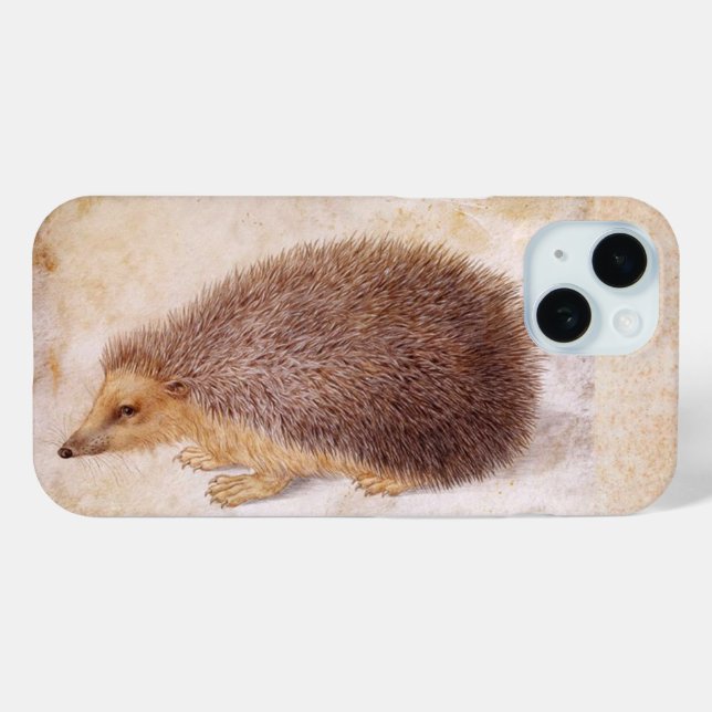 Funda De Case-Mate Para iPhone Pintado de animales antiguos de HEDGEHOG (Reverso (Horizontal) )