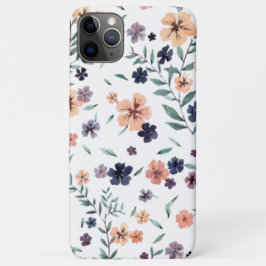 Funda Para iPhone 11 Pro Max Pintado de flores de color de agua vintage