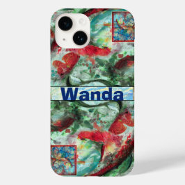 Funda Para iPhone 14 De Case-Mate Pintado de peces Koi Carp