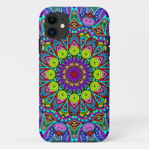 Funda Para iPhone 11 Pintado manual Mandala Clock Face 4