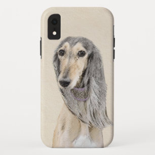 Funda Para iPhone XR Pintado Saluki (Amanecer) - Arte Perro Original Cu
