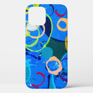 Funda Para iPhone 12 Pintando aceite de arte abstracto y color acrílico