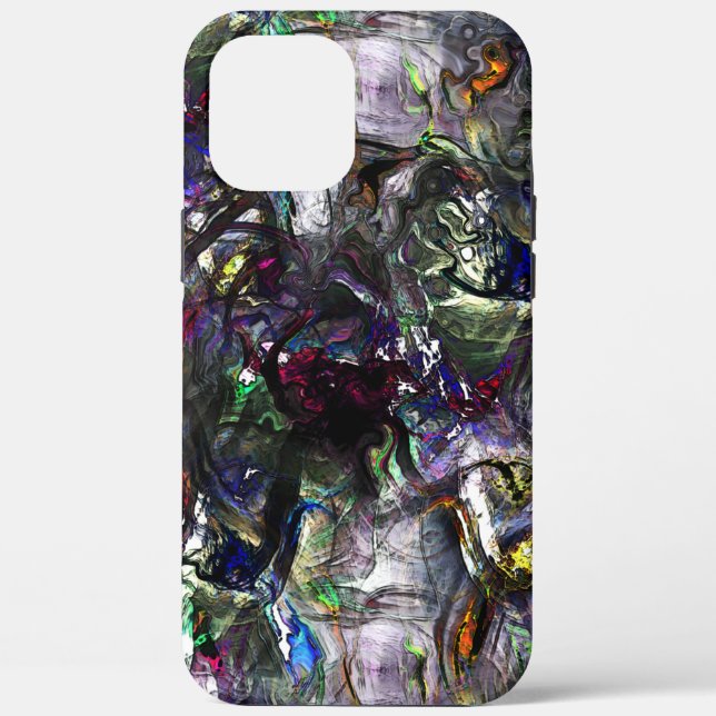 Funda De Case-Mate Para iPhone 'Pintas pesadas' manchadas que se superponen en co (Reverso )