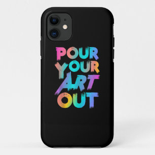 Funda Para iPhone 11 Pintor de pintura acrílica de pintor de arte