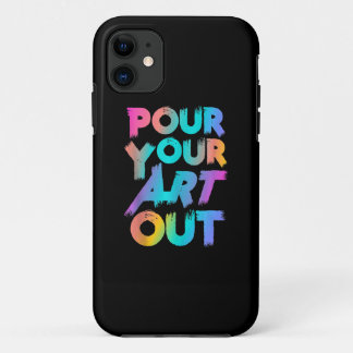Funda Para iPhone 11 Pintor de pintura acrílica de pintor de arte