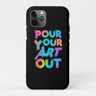 Funda Para iPhone 11 Pro Pintor de pintura acrílica de pintor de arte
