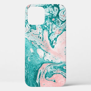 Funda Para iPhone 12 Pintura abstracta. Arte moderno. Efecto de marmol