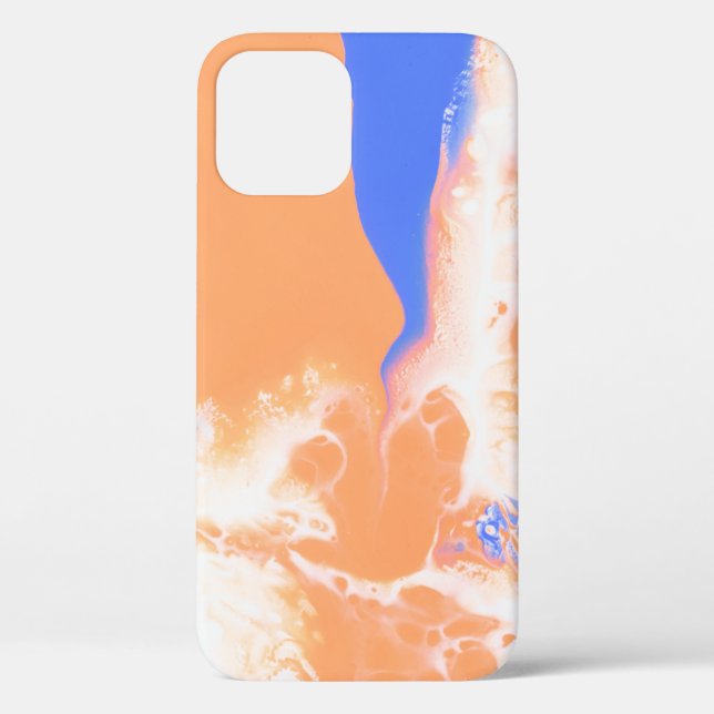 FUNDA DE Case-Mate PARA iPhone PINTURA ABSTRACTA AZUL Y AMARILLA (Reverso )