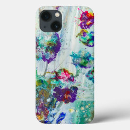 Funda Para iPhone 13 Pintura abstracta de colibrí