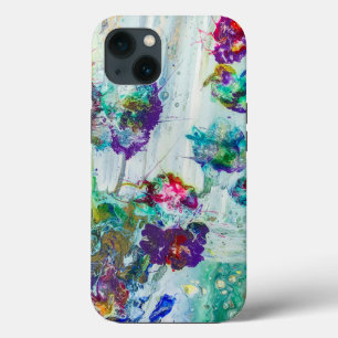 Funda Para iPhone 13 Pintura abstracta de colibrí