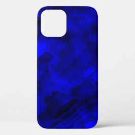 Funda Para iPhone 12 Pintura abstracta de color azul de agua