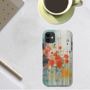 Funda Para iPhone 11 Pintura abstracta de la tinta de color de lluvia d