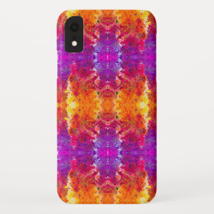 Funda Para iPhone XR Pintura abstracta de salpicaduras coloridas y lind