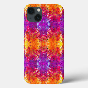 Funda Para iPhone 13 Pintura abstracta de salpicaduras coloridas y lind