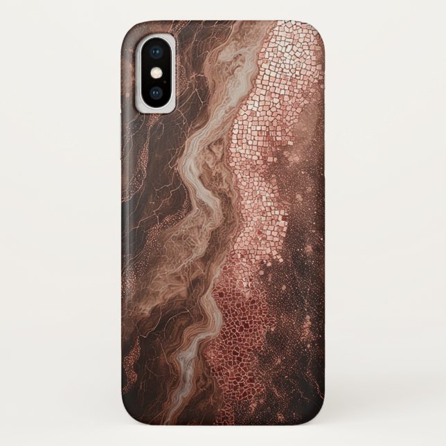 Funda De Case-Mate Para iPhone Pintura abstracta elegante (Reverso)