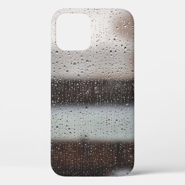 Funda De Case-Mate Para iPhone Pintura abstracta en blanco y negro (Reverso )