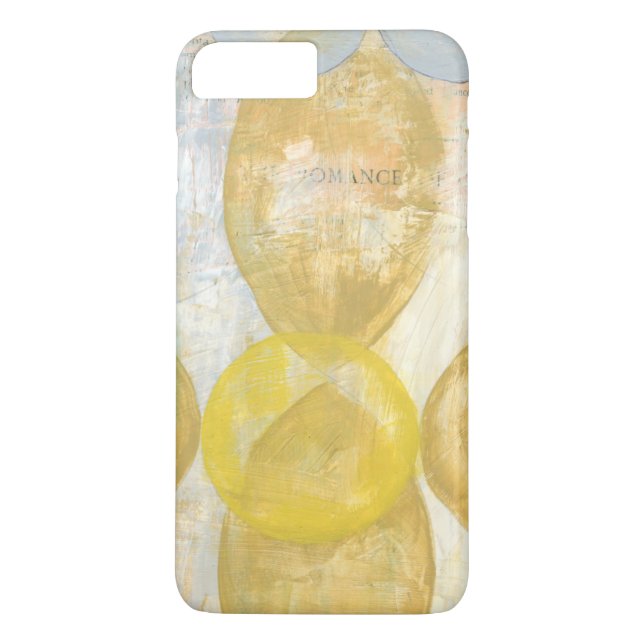 Funda De Case-Mate Para iPhone Pintura abstracta moderna en Newsprint (Reverso)