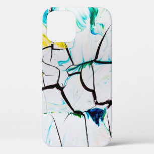 FUNDA PARA iPhone 12 PINTURA ABSTRACTA MULTICOLORADA