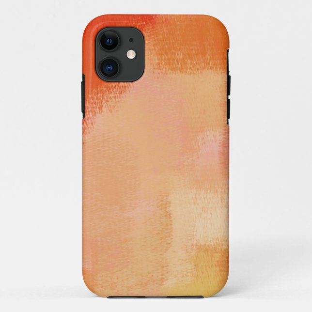 Funda De Case-Mate Para iPhone Pintura abstracta | Naranja de cosecha 21 (Reverso)