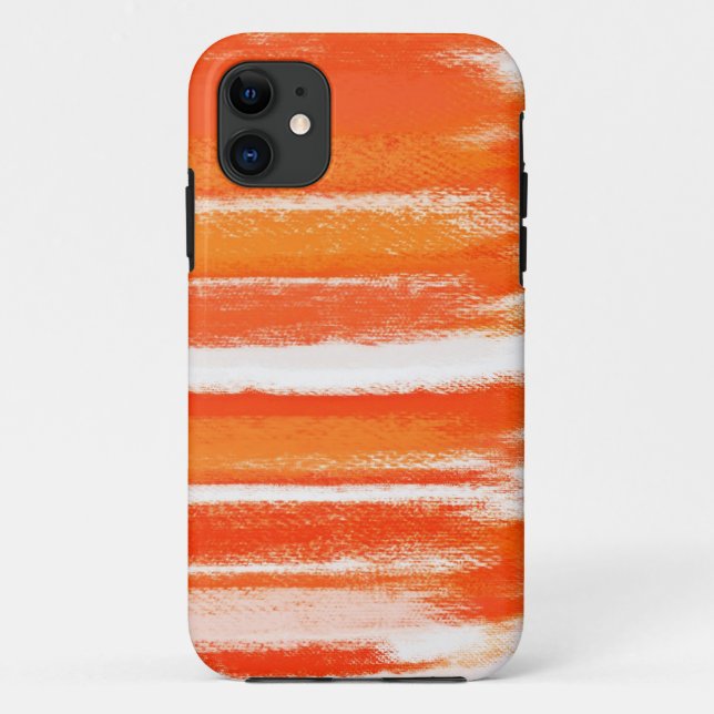 Funda De Case-Mate Para iPhone Pintura abstracta | Resumen Naranja del artículo 4 (Reverso)