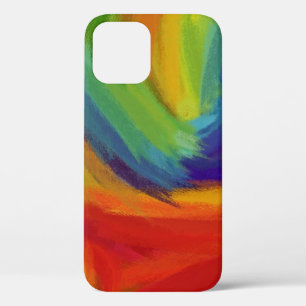 Funda Para iPhone 12 Pro Pintura abstracta retro colorida