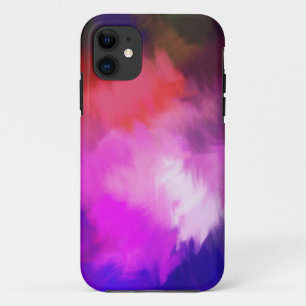 Funda Para iPhone 11 Pintura abstracta Retro púrpura Resumen Art. 12