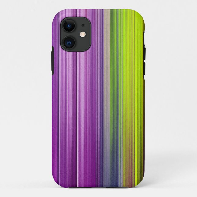 Funda De Case-Mate Para iPhone Pintura abstracta | Verde morado Resumen del artíc (Reverso)