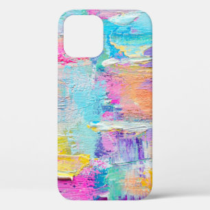 Funda Para iPhone 12 Pintura acrílica dibujada a mano. Grupo artístic