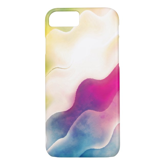 Funda De Case-Mate Para iPhone Pintura acuarela abstracta (Reverso)