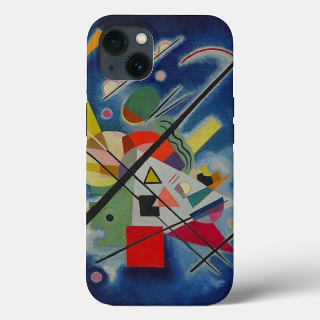 Funda De Case-Mate Para iPhone Pintura azul de Kandinsky (Reverso )