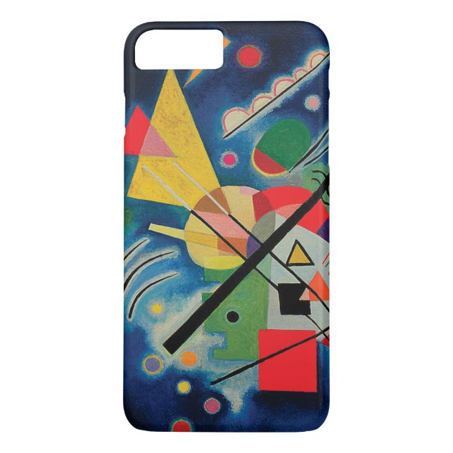 Funda De Case-Mate Para iPhone Pintura azul de Wassily Kandinsky (Reverso)