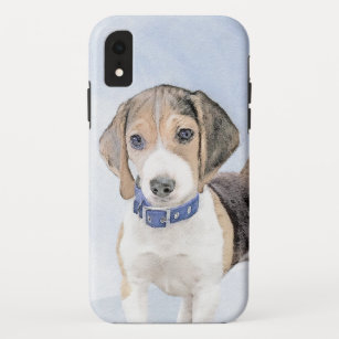Funda Para iPhone XR Pintura Beagle - Arte Perro Original Cuto