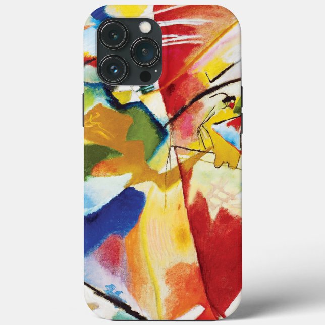 Funda De Case-Mate Para iPhone Pintura con Green Center de Wassily Kandinsky (Reverso )