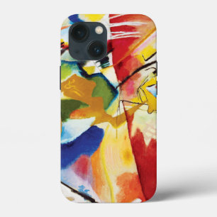 Funda Para iPhone 13 Mini Pintura con Green Center de Wassily Kandinsky