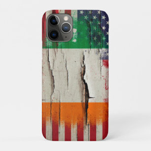 Funda Para iPhone 11 Pro Pintura cruda  Bandera irlandesa norteamericana
