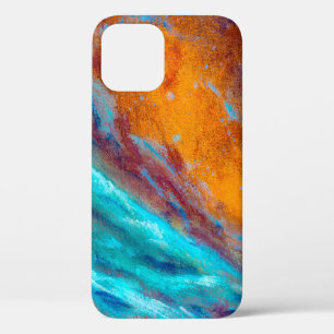 Funda Para iPhone 12 Pintura de aceite sobre lienzo. Resumen de anteced