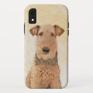 Funda Para iPhone XR Pintura de Airedale Terrier - Arte Original Lindo