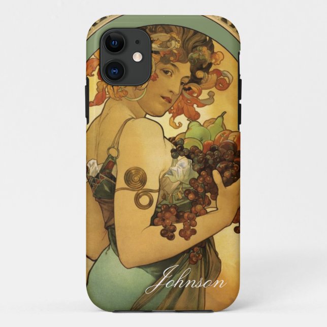 Funda De Case-Mate Para iPhone Pintura de Alphonse Mucha (Reverso)