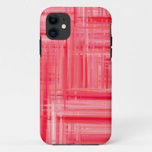 Funda Para iPhone 11 Pintura de arte abstracta de color rosa caliente 2