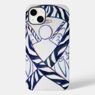 Funda Para iPhone 14 Plus De Case-Mate Pintura de arte ángel de cinta de zebra Stripe Awa