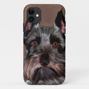 title_seo2 Pintura de arte en color Schnauzer en miniatura