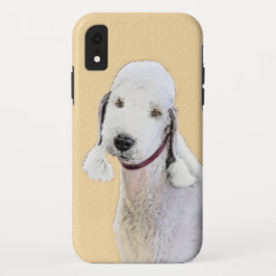Funda Para iPhone XR Pintura de Bedlington Terrier - Original Perro Art