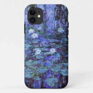 Funda Para iPhone 11 Pintura de Blue Water Lilies de Claude Monet