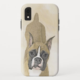 Funda Para iPhone XR Pintura De Boxer - Arte De Perro Original Cuto